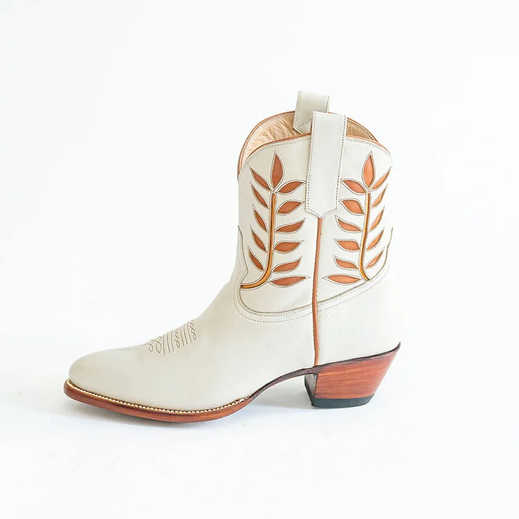 block heel western boots