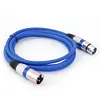 5pcs 3Pin XLR Cable Male to Female M/F Foil+Braided Shielded Audio Cable