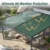 [US Local Warehouse] 4ft X 455ft Garden Privacy Fence 90% Blockage Fence Privacy Screen with Reinforced Bindings and Metal Grommets for Outdoor Wall Garden Yard Pool Deck