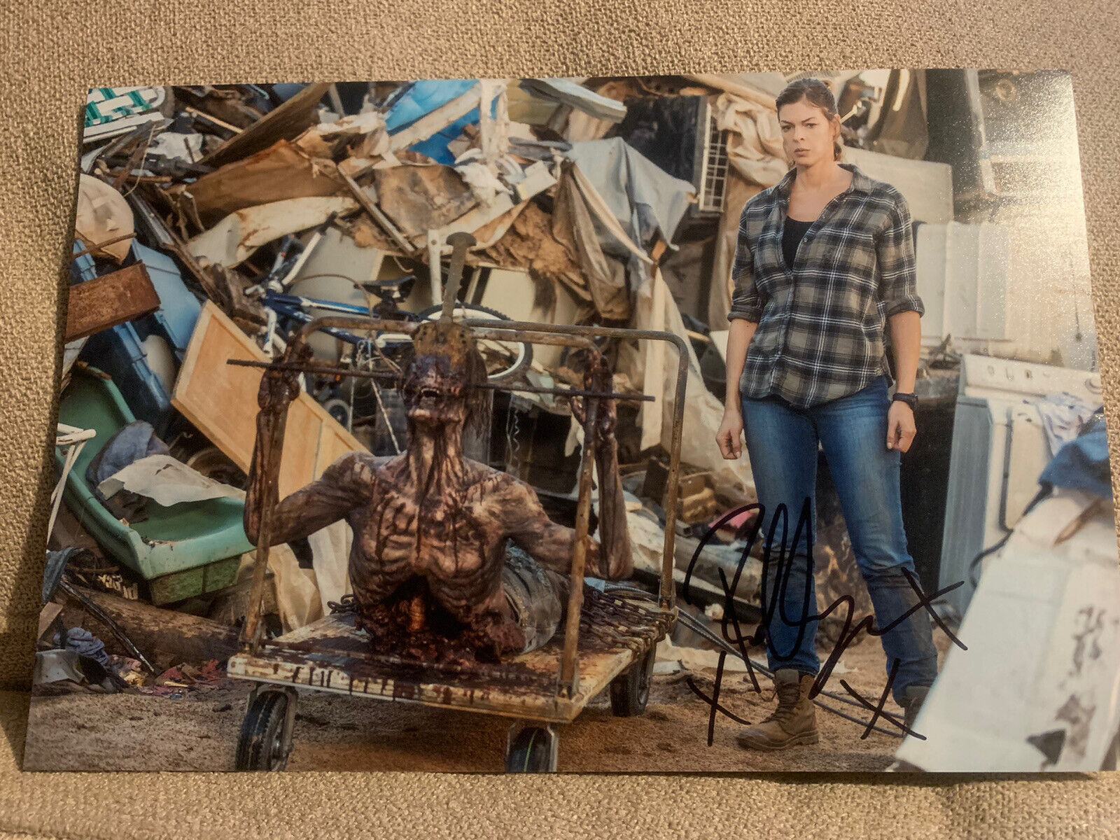 Pollyanna McIntosh Signed 12x8 The Walking Dead Photo Poster painting