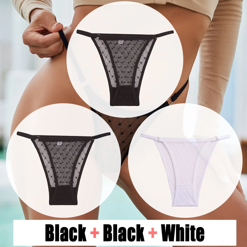 Sexy Lace Panties Women's Underwear Mesh Transparent Sexy lingerie Soft Intimate Underpants Plus Size M-XXL Female Underwear