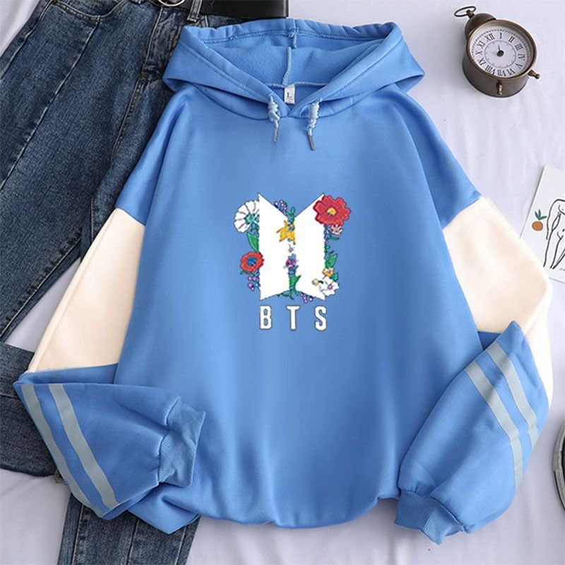 방탄소년단 Flowers Color-Block Hoodie