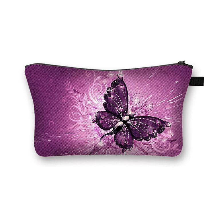 Butterfly Printed makeup bag