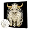 DIY Pearl Painting Cow for Home Wall Decor with Frame(30x30cm)