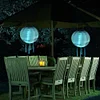 Solar Nylon Lantern Lamp Waterproof Outdoor Hanging Light Festival Decor