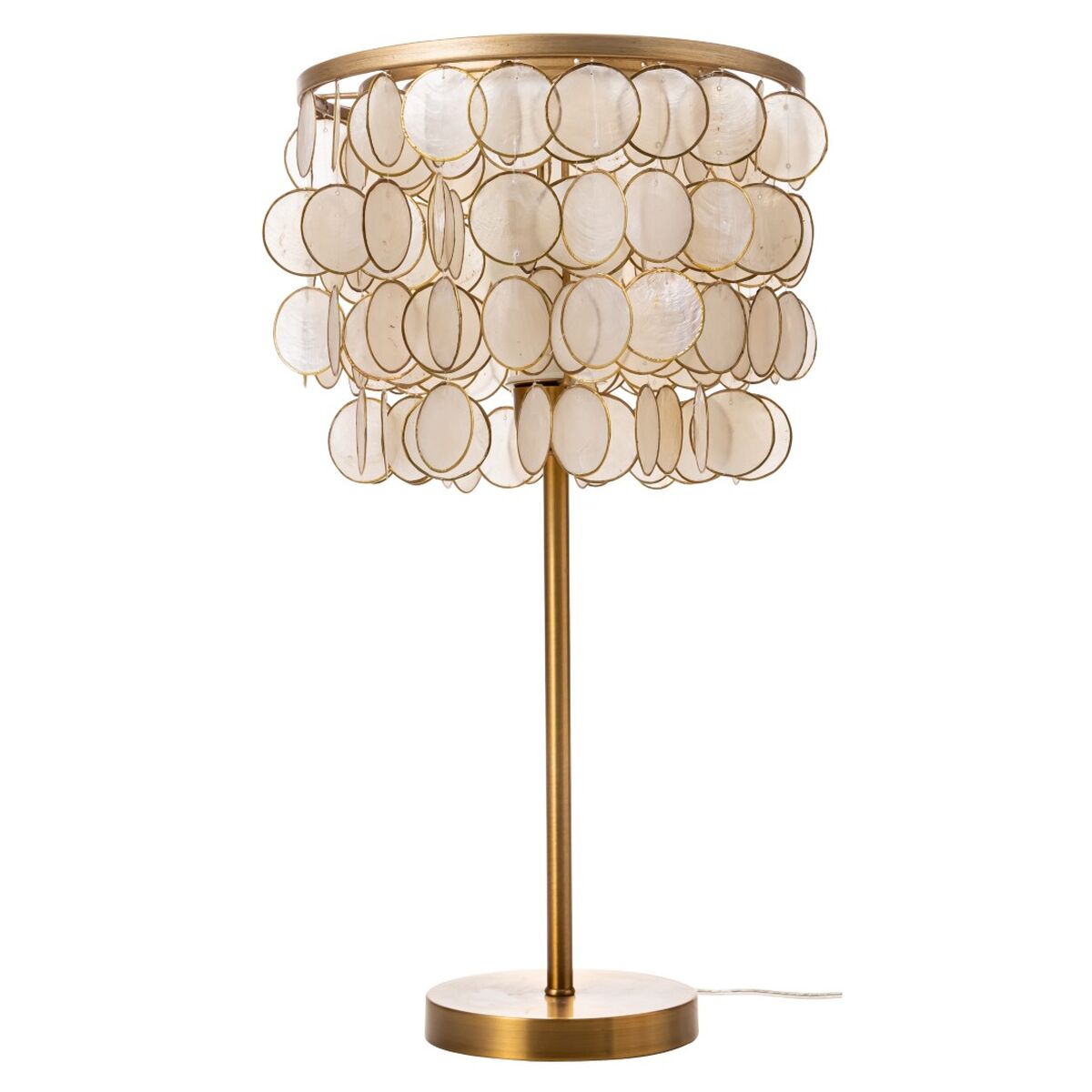 Desk lamp Home ESPRIT Beige Golden 50 W 220 V
