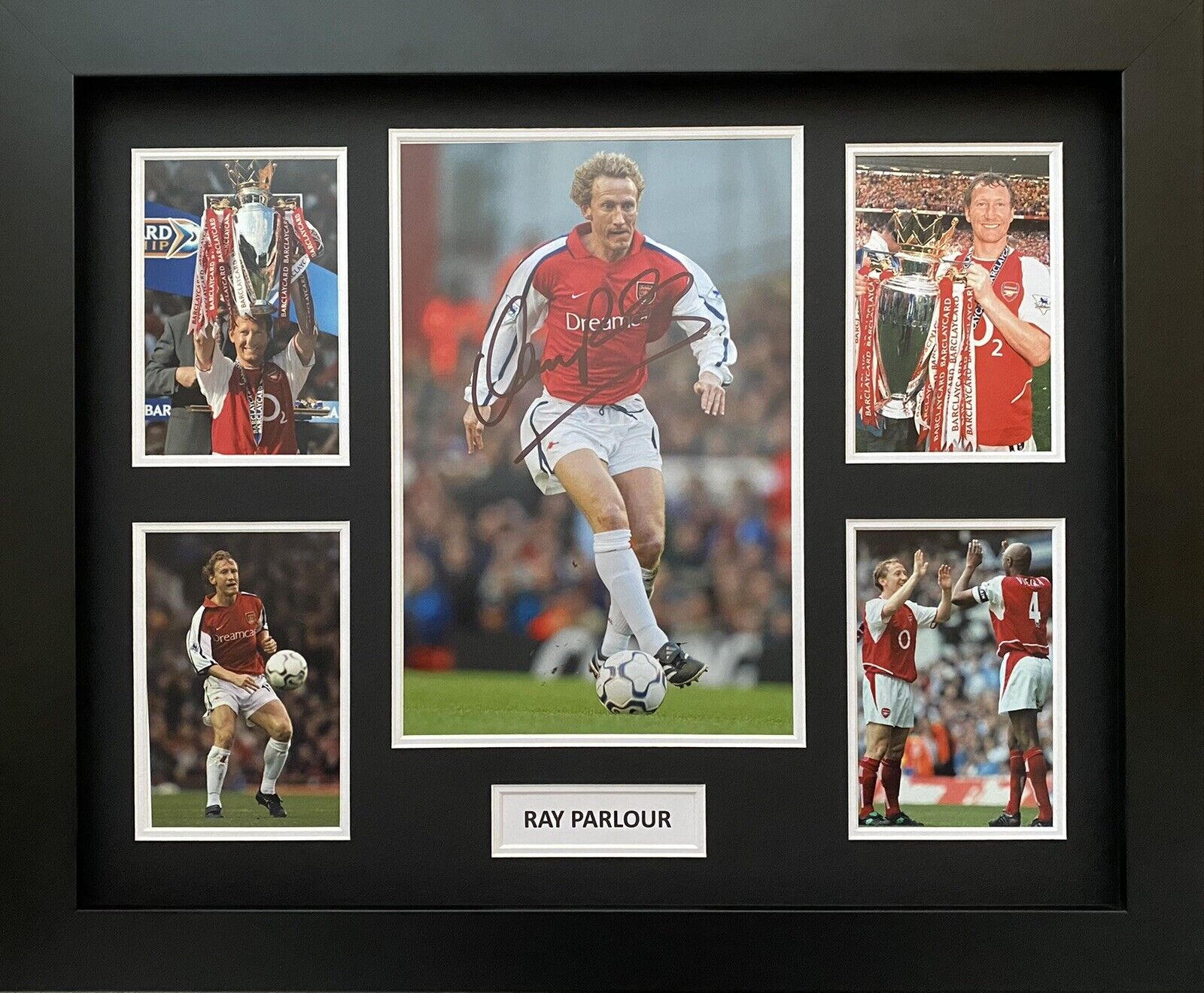 Ray Parlour Genuine Hand Signed Arsenal Photo Poster painting In 20x16 Frame Display