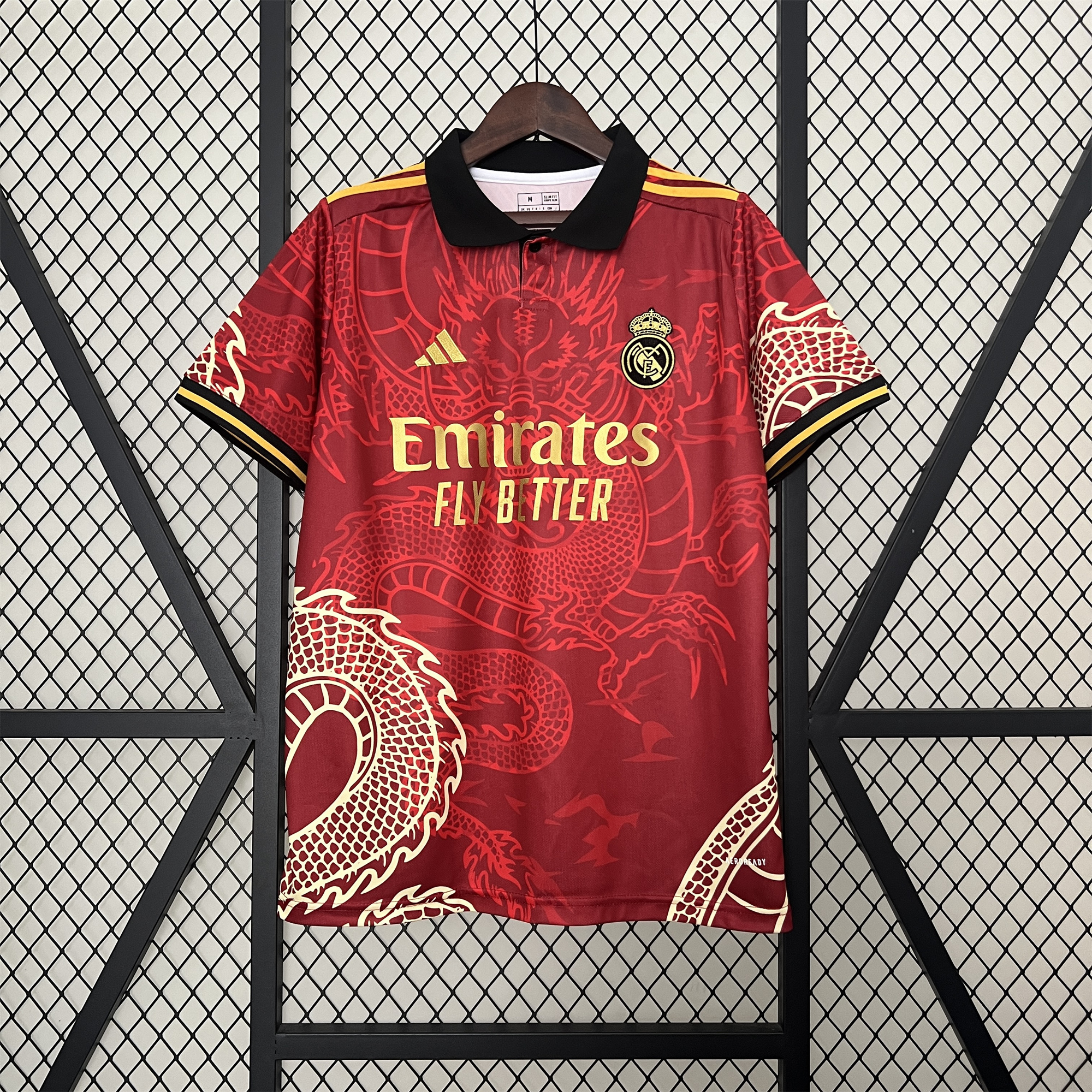 Real Madrid 24-25 Red Colorful Dragon Speical Jersey - Fans Version