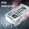 COB+SMD LED Outdoor Mini Flashlight Rotatable Power Display Hat Clip Work Light