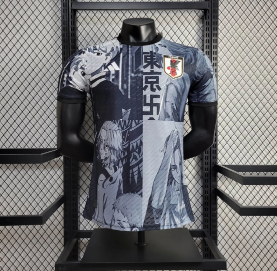 2024 Japan Black Special Edition Player Version Football T-Shirt Thai Quality