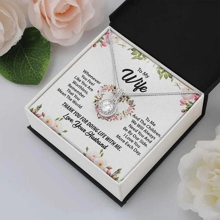 Mayoulove To My Wife - Final Forever Love Necklace-Mayoulove