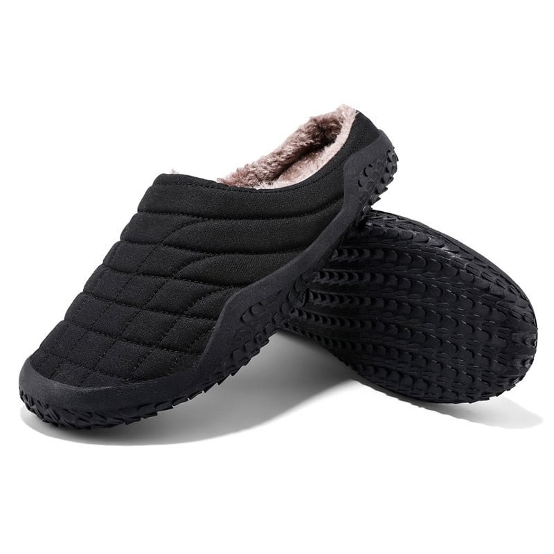 Waterproof Men Home Soft lippers Men Winter Shoes Solid Plush Sneakers House Slippers Indoor Warm Shoes Casual Zapatillas Hombre