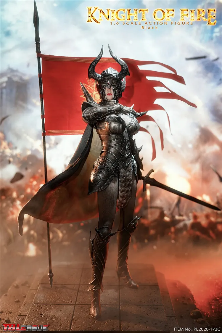 in Stock TBLeague PL2020-173 A/B/C 1/6 Knight Of Fire Female