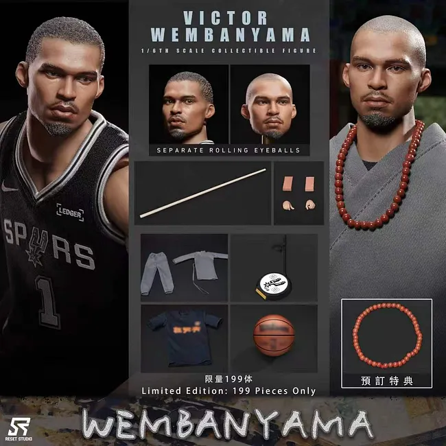 Reset Studio - Victor Wembanyama 1/6 Scale Action Figure NBA