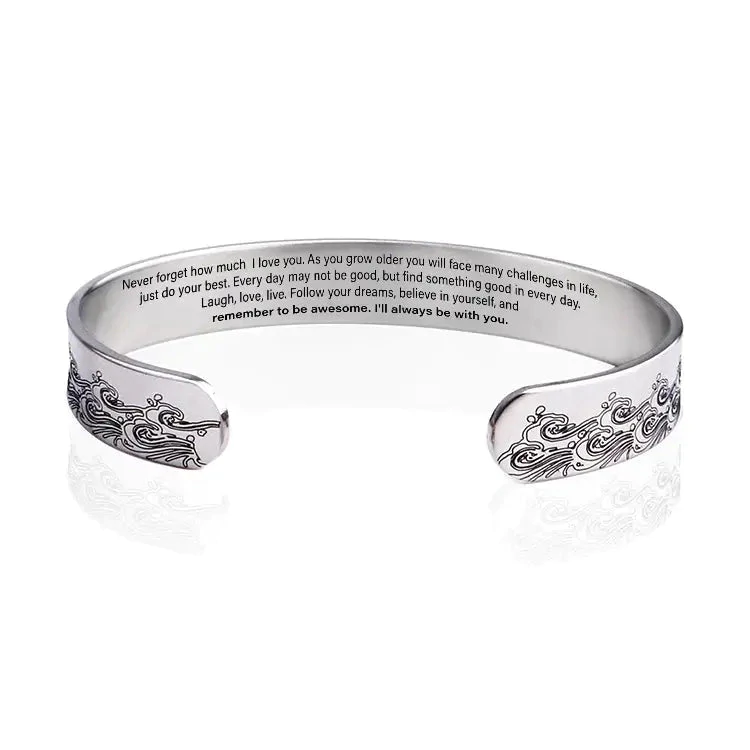 Unique Gift To My Granddaughter, I Will Always Be With You Bracelet