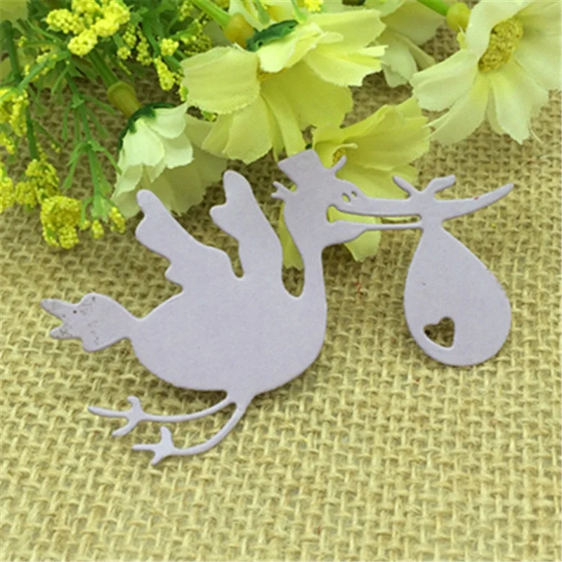 Beautiful Duck Catch Fish Metal Cutting Dies Stencil Scrapbooking Photo Album Card Paper Embossing Craft DIY