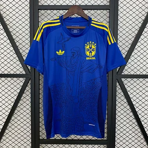 2025 Brazil Special Edition Jesus blue Football Shirt 1:1 Thai Quality