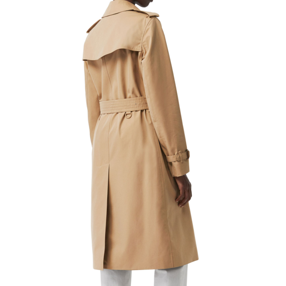 Mid-length Double-breasted Slim Trench Coat-vocosishoes