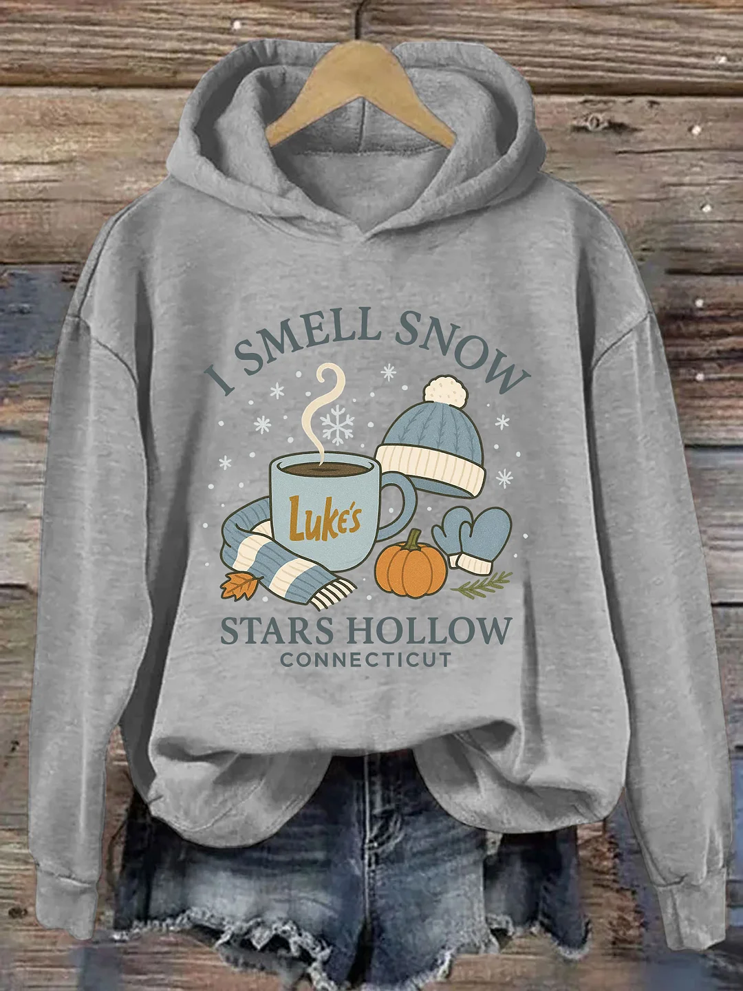 I Smell Snow Stars Hollow Hoodie