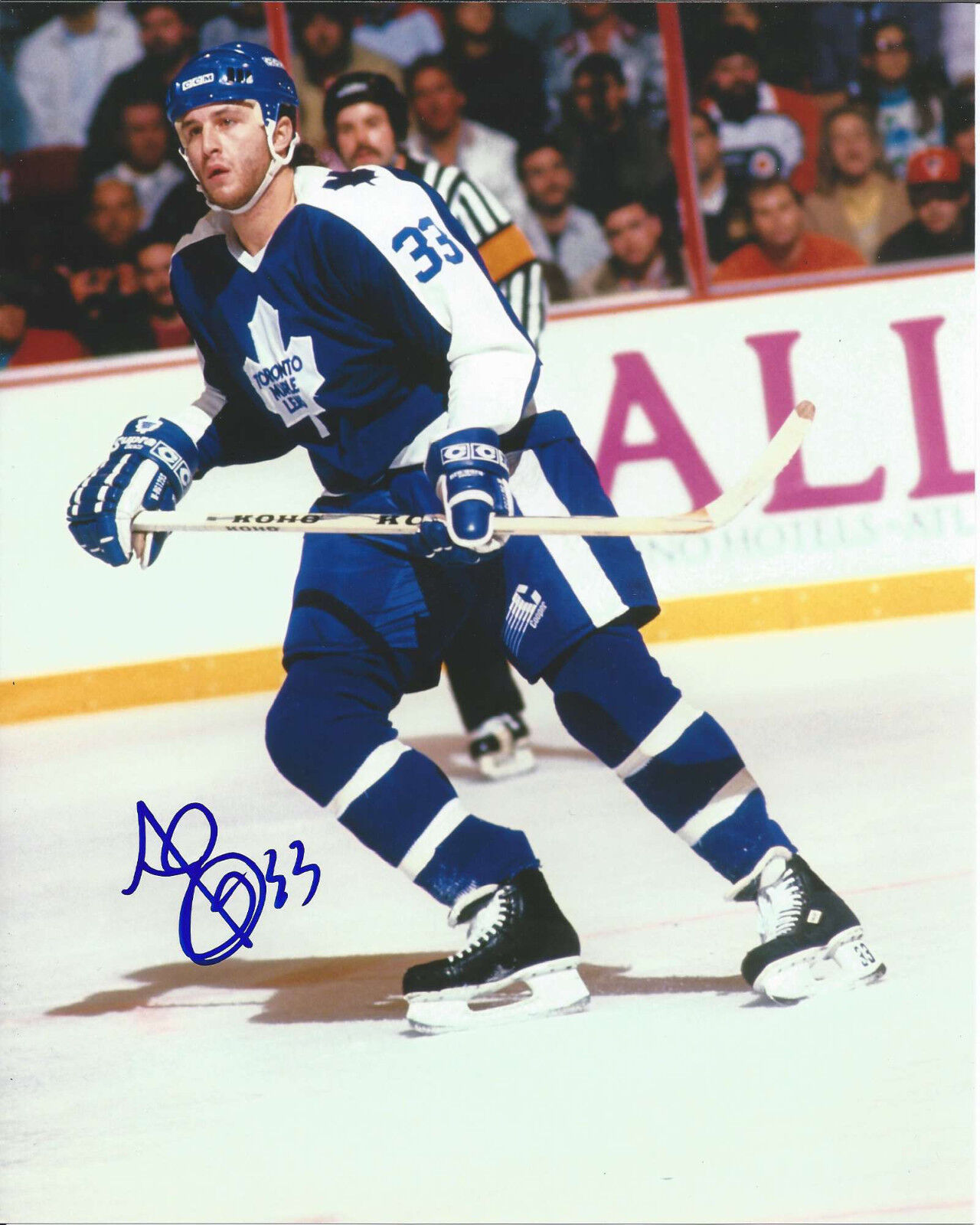 TORONTO MAPLE LEAFS AL IAFRATE SIGNED 8X10 Photo Poster painting W/COA WASHINGTON CAPITALS B