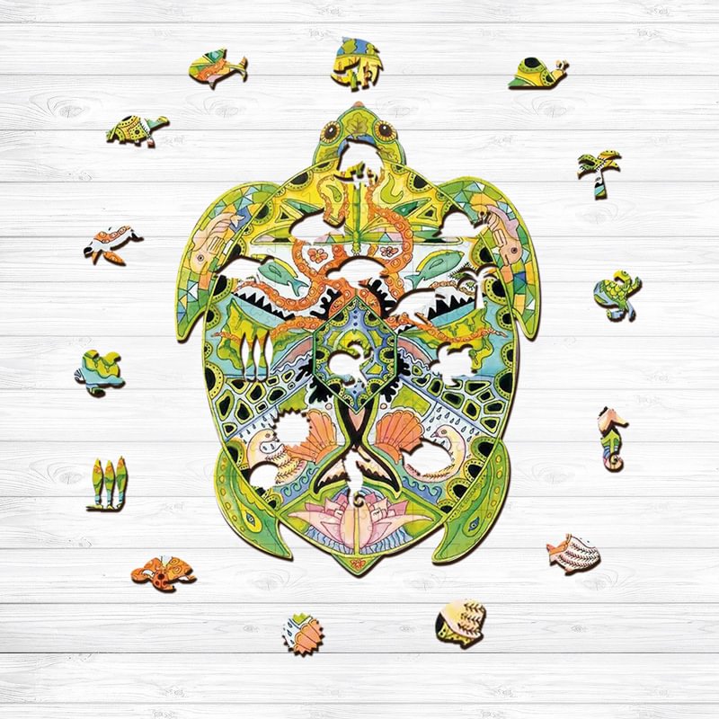 Ericpuzzle™ Ericpuzzle™Sea Turtle Wooden Puzzle