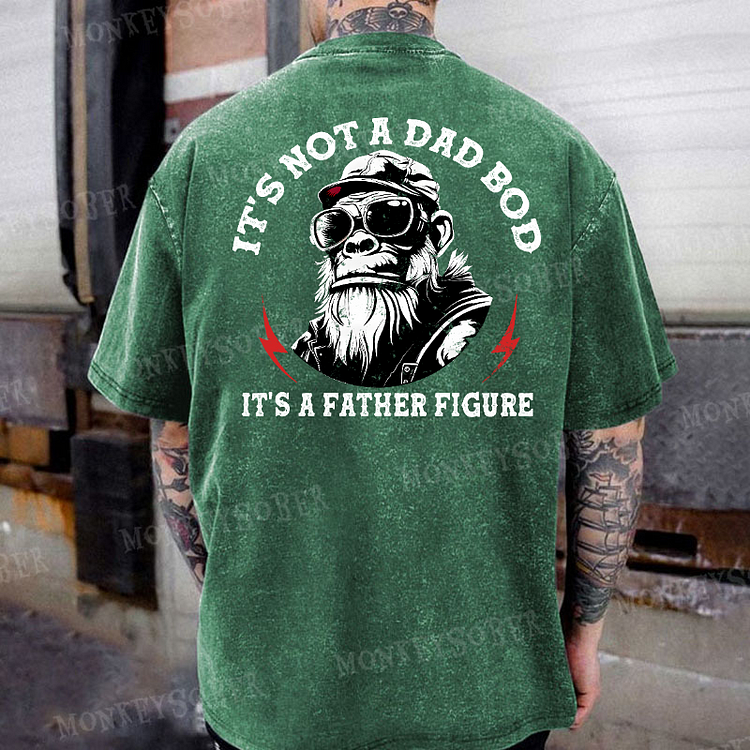 It's Not A Dad Bod It's A Father Figure Funny Gift Washed T-Shirt