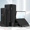 Business Samsung Galaxy Z Fold4 5G Flip Case Leather Cover With Film Detachable S Pen Holder