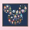 Cartoon Character - 11CT Stamped Cross Stitch - 46*51cm - Disney