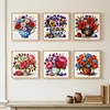 Vase Full 18CT 2 Strands DIY Stamped Cross Stitch Kits for Beginners Adults Home Wall Decor Cross Stitch Art and Crafts Kits 25x25cm tapestrymarket