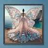 Engelsmädchen mit Flügeln - speziell geformtes Diamantgemälde - 30*30cm