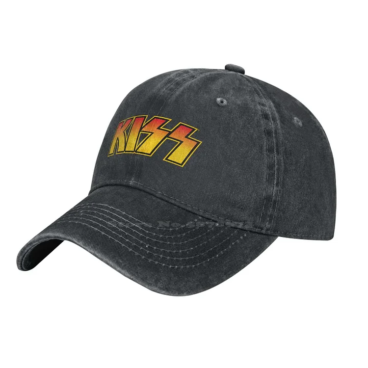 Kiss Logo Printed Graphic Brand Logo High-quality Denim cap Knitted hat Baseball cap