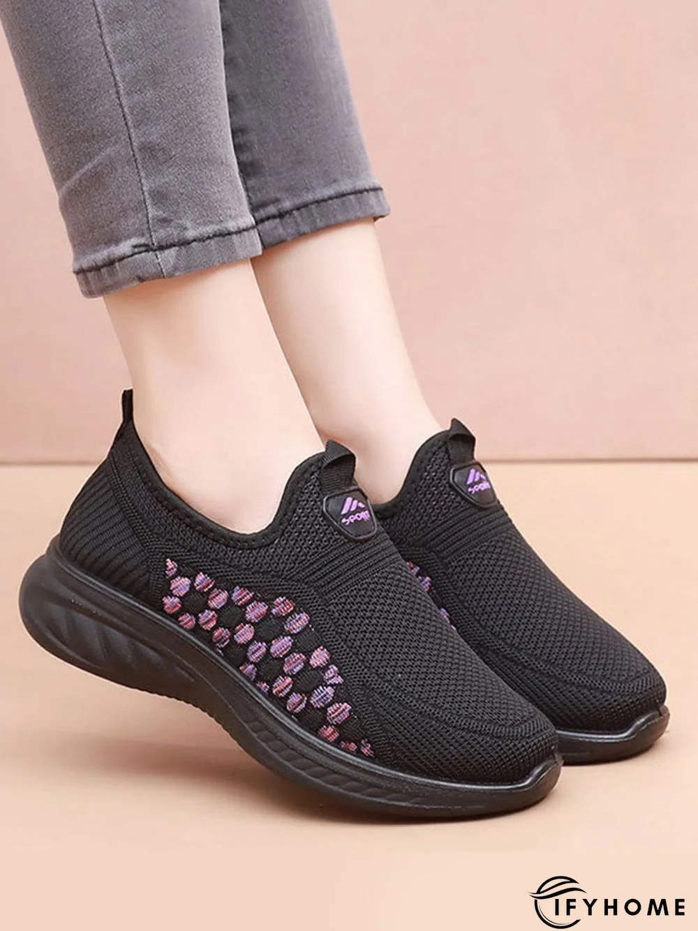 Plush Warm Lightweight Non-Slip Lace-Up Sneakers | IFYHOME