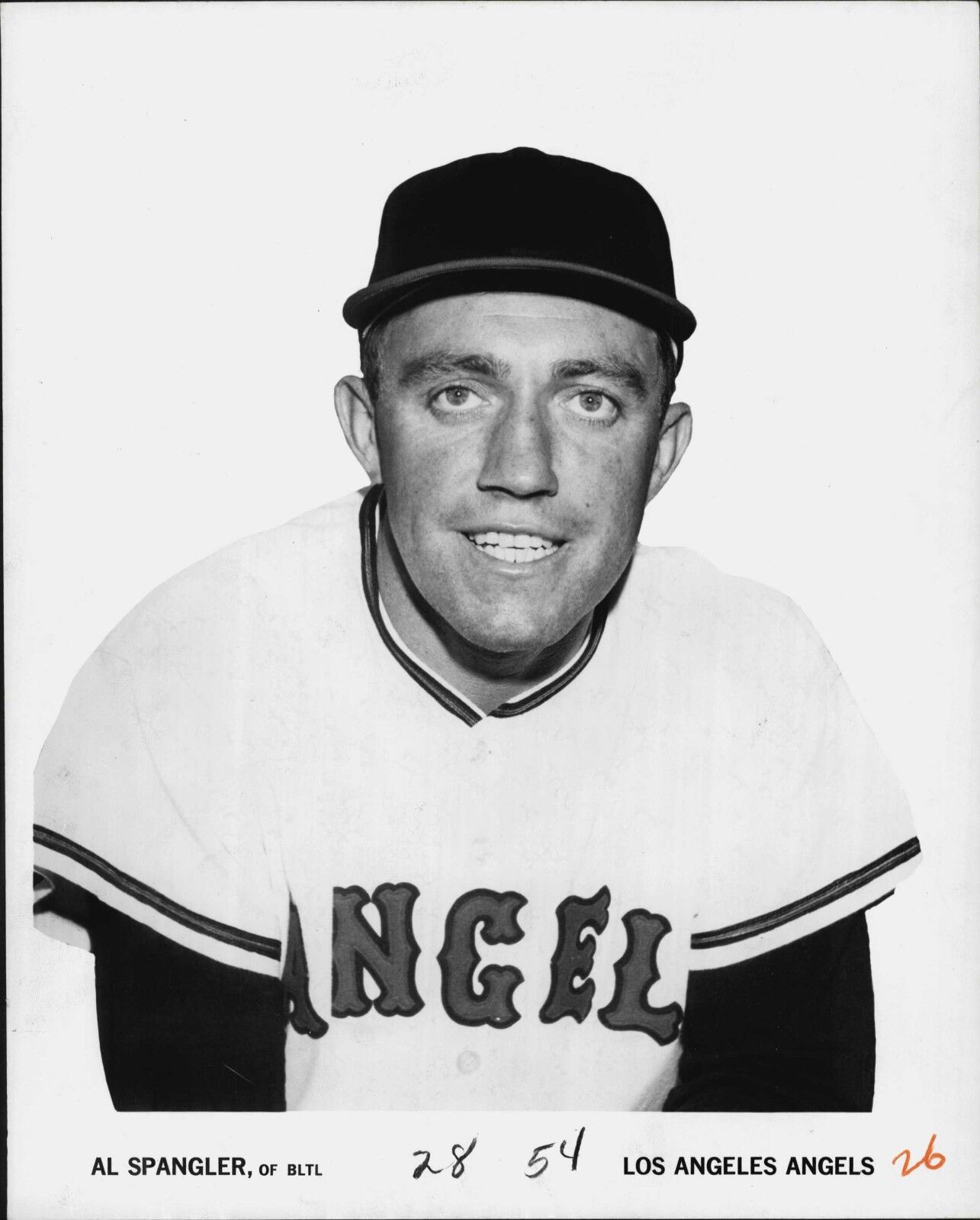 Al Spangler Team Issued 1967 Press Photo Poster painting Los Angeles Angels