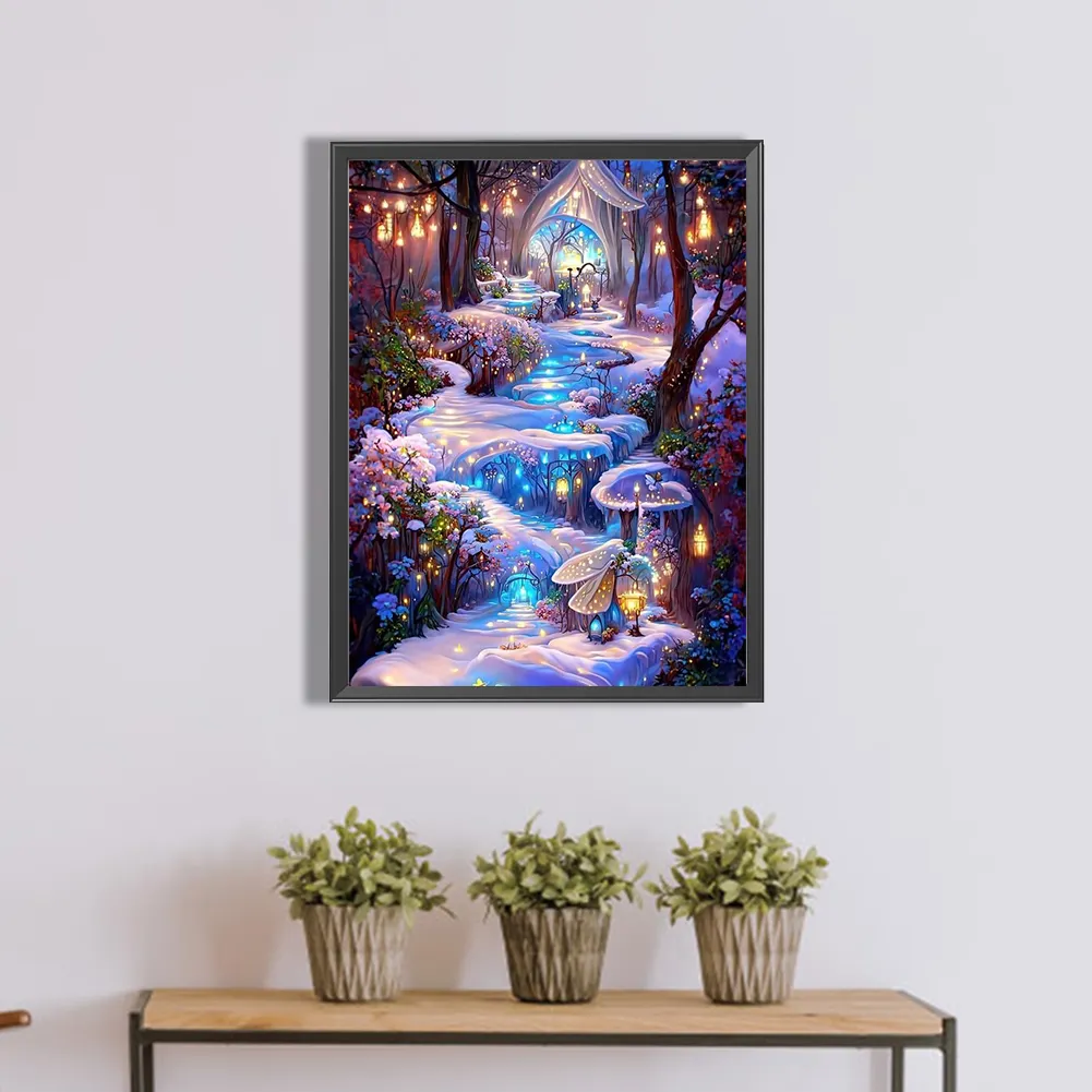 Partial AB Diamond Painting - Full Square Drill -Dreamland(Canvas|35*45cm)