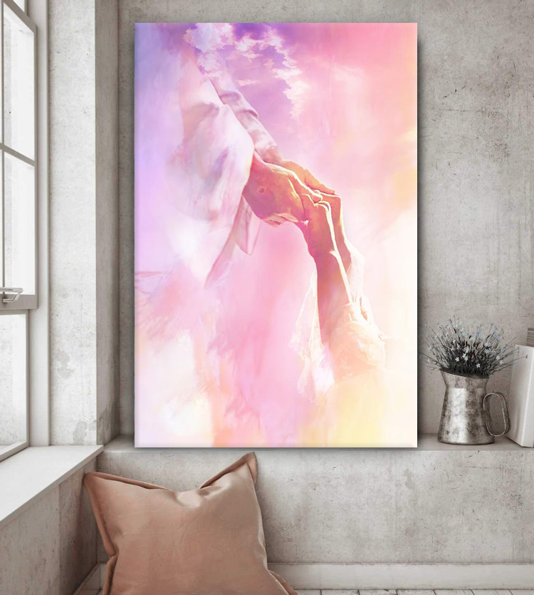 Jesus Landscape Canvas Wall Art