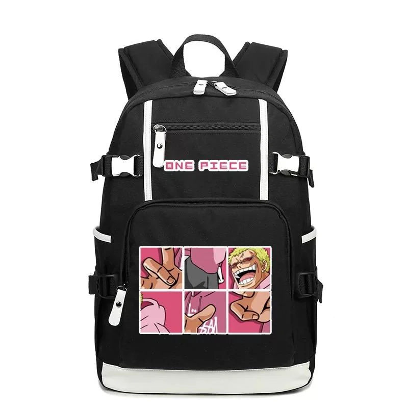 Buzzdaisy One Piece #6 USB Charging Backpack School NoteBook Laptop Travel Bags