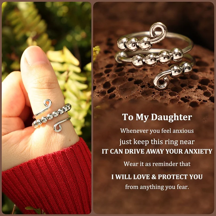 For Daughter - Drive Away Your Anxiety Layer Beads Fidget Ring