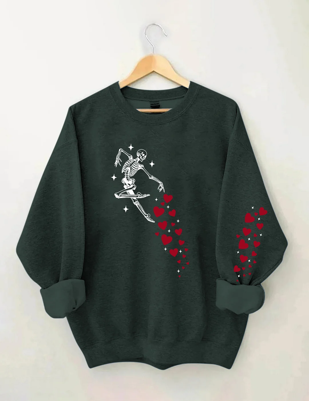 Valentines Day Skeleton Sweatshirt