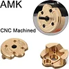 AMK 2pcs RC Crawler Axle Brass Weights Portal Axle Knuckle Housing for 1:10 SCX10 III AXI03007 Capra 1.9 UTB AXI03004