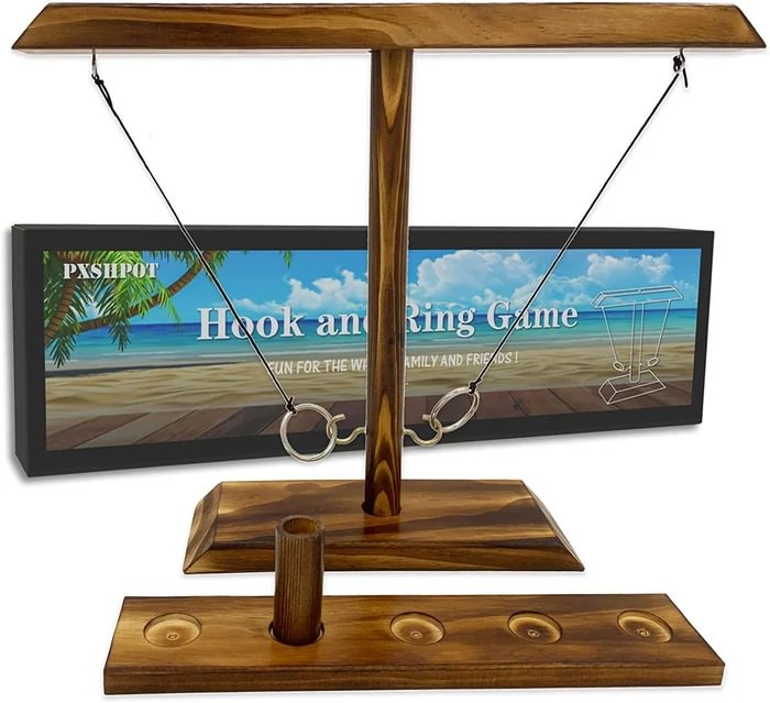 🔥2022 Most Popular Family Games🔥Get 48% OFF - Wooden Ring Toss Game