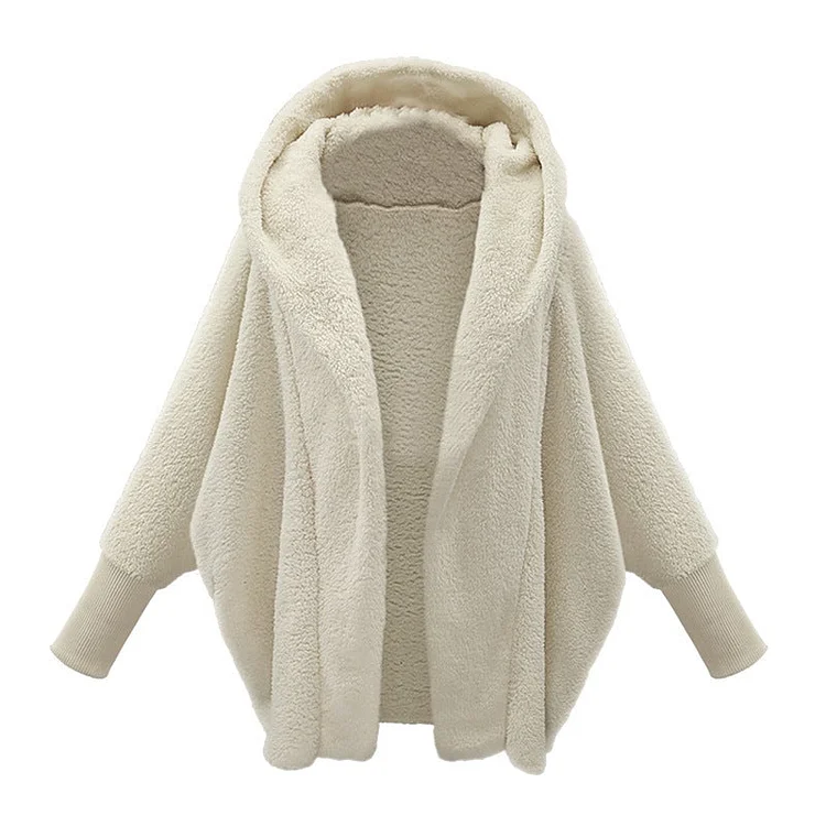 Women's Winter Warm Coat Hooded Plush Jacket