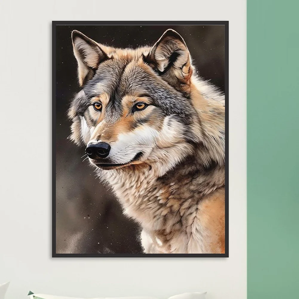 Diamond Painting - Full Round Drill - Wolf(Canvas|30*40cm)