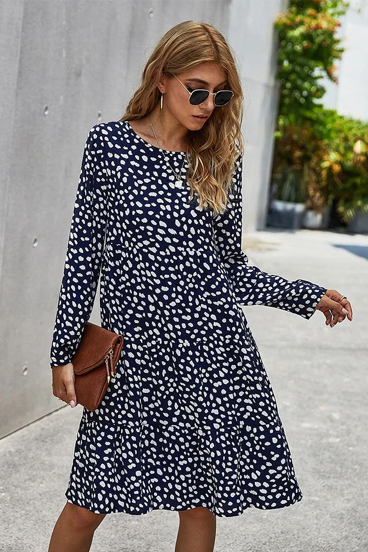 Luditu Midi Dress, Ellie Navy Blue