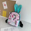 Kid Baby Girls Sequins Unicorn Backpack School Bag Shining Daypack