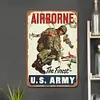 Airborne la meilleure arm&eacute;e am&eacute;ricaine - Panneaux en &eacute;tain m&eacute;tallique(20*30cm/30*40cm)