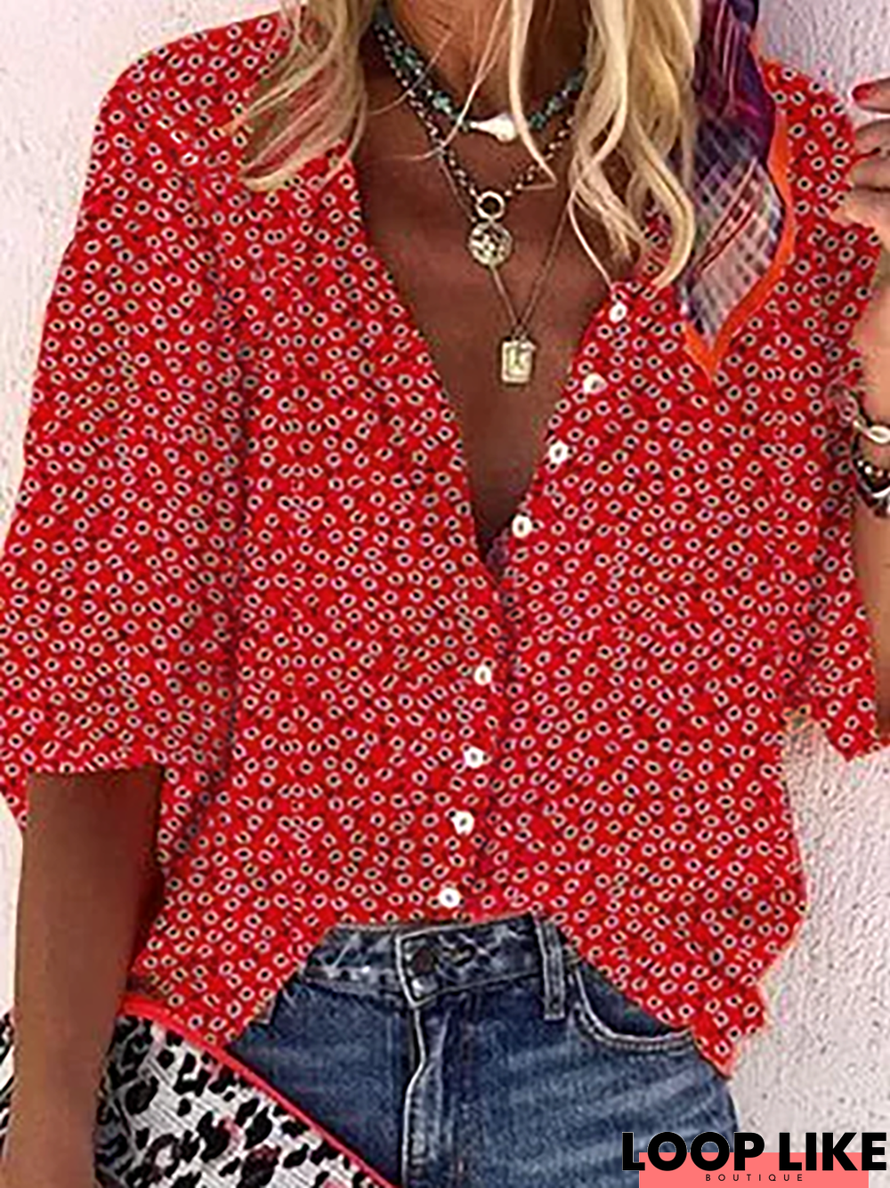 Casual Printed Blouse