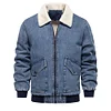 Men's Casual Fleece Denim Jacket