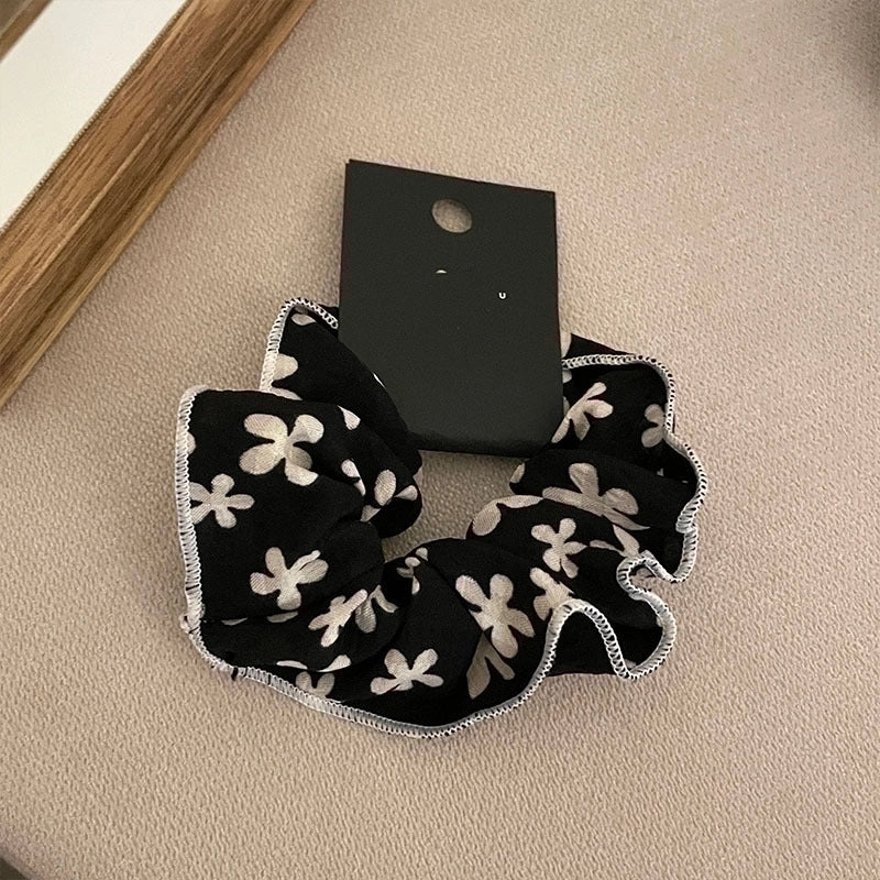 Elegant Lady Flower Cloth Hair Tie