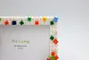 Fruit Flower DIY Building Block Photo Frame Kit,Creative Handmade Assembled Photo Frame Handmade Craft Gift Home Tabletop Display Decor
