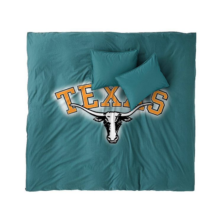 Texas Longhorns Football, Football Duvet Cover Set
